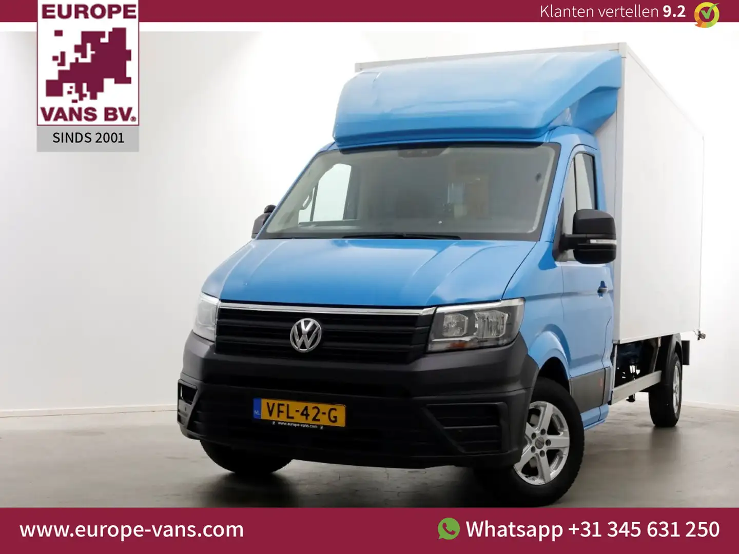 Volkswagen Crafter 35 2.0 TDI E6 Bakwagen met achterdeuren 2 Persoons Blauw - 1