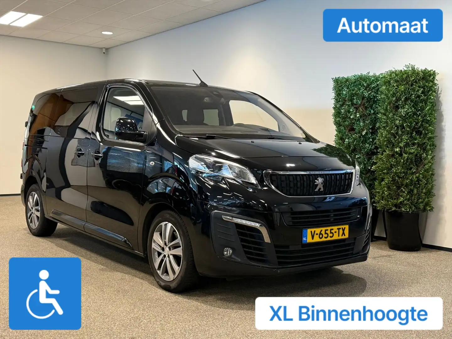 Peugeot Expert L1H1 Rolstoelbus Automaat Bodemverlaging 148cm Noir - 1