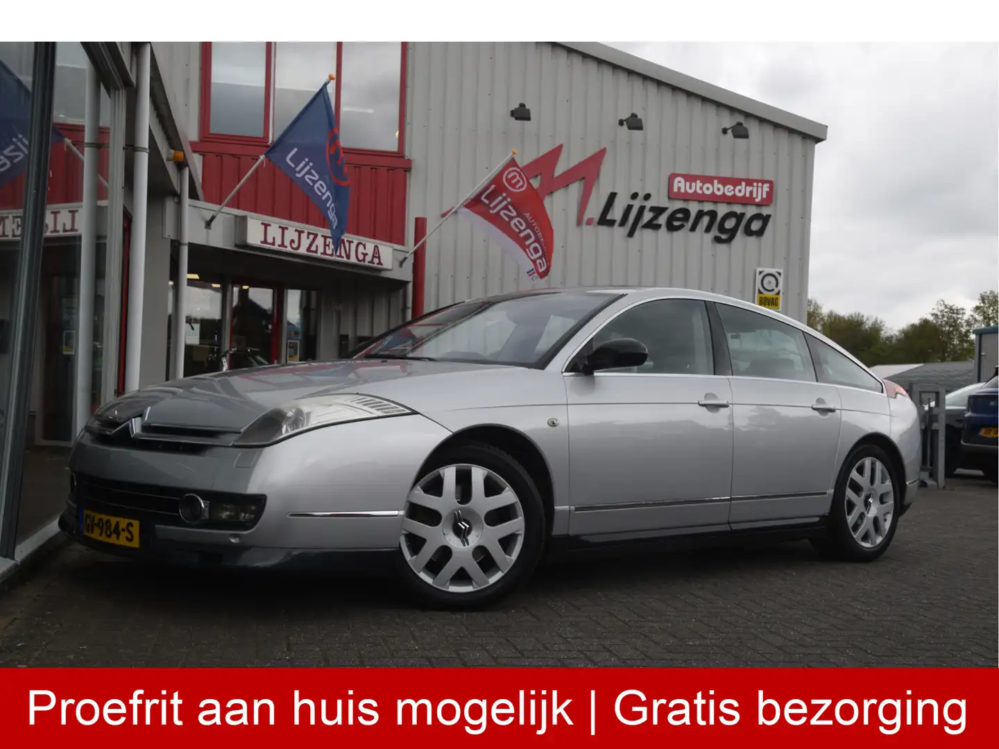 Citroen C6 3.0 V6 Exclusive Navi | open dak | Head-up | Xenon Grau - 1