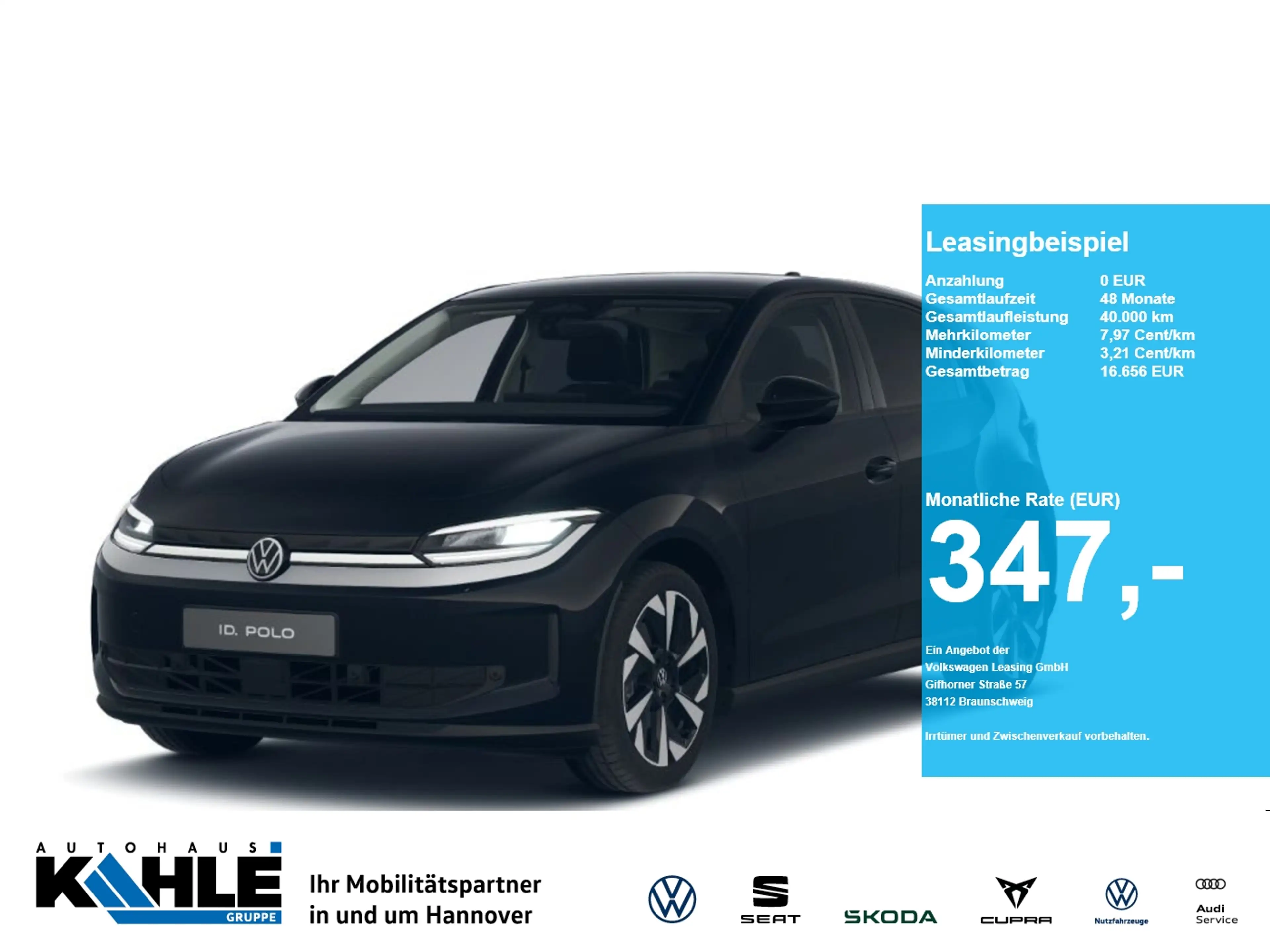Volkswagen ID. Polo Life 52 kWh CarPlay CCS ACC AHK LED RFK