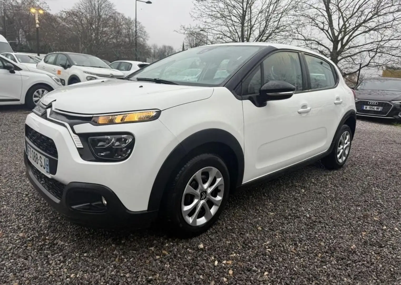 Citroen C3 Citroën BLUEHDI 100 S&S BVM6 FEEL 1 ERE MAIN Blanc - 2