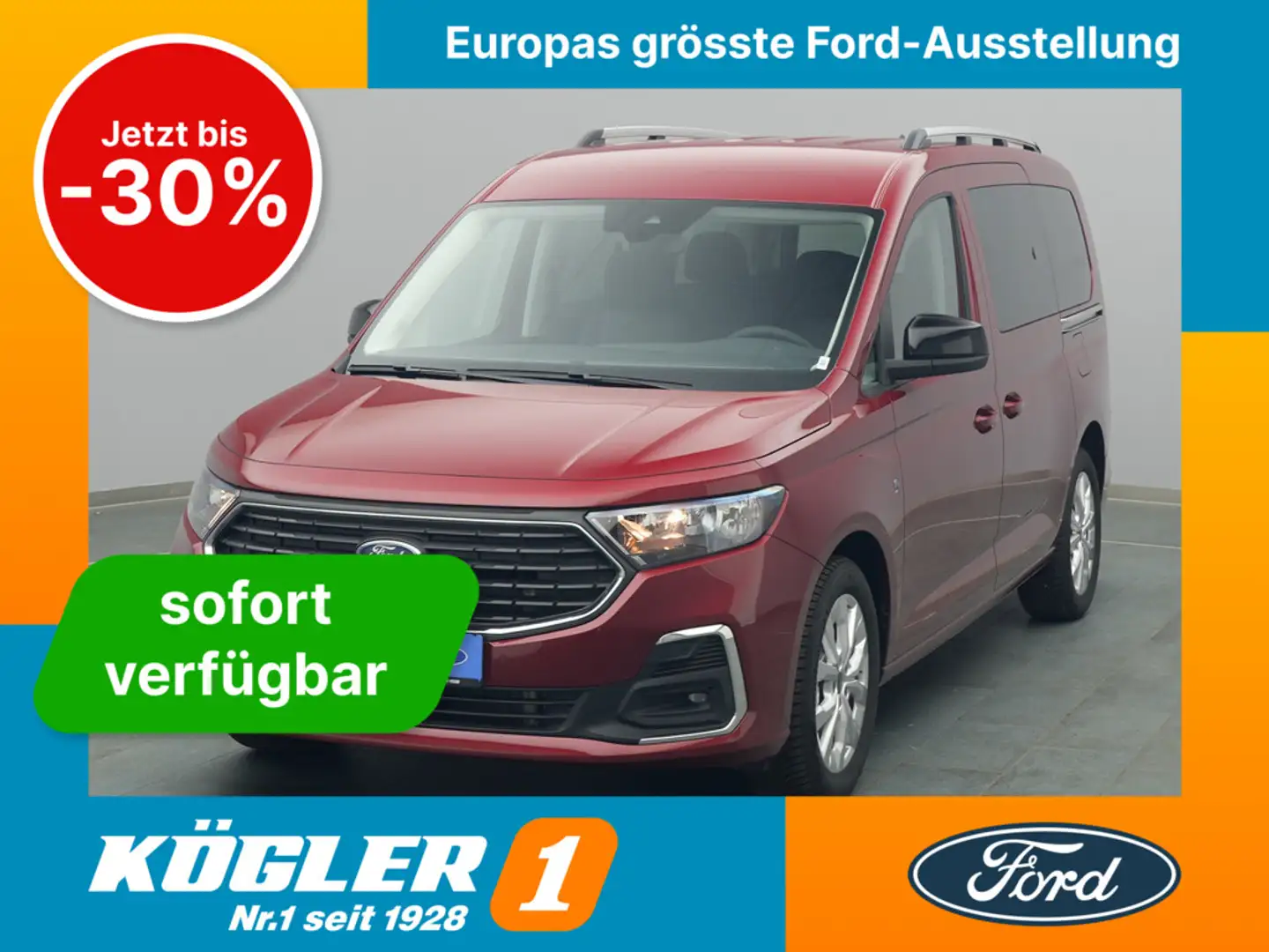 Ford Tourneo Grand Connect Titanium 115PS Aut. crvena - 1