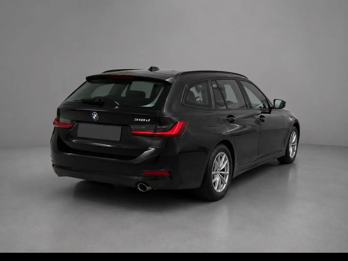 BMW 318 318d Touring Aut. Schwarz - 2