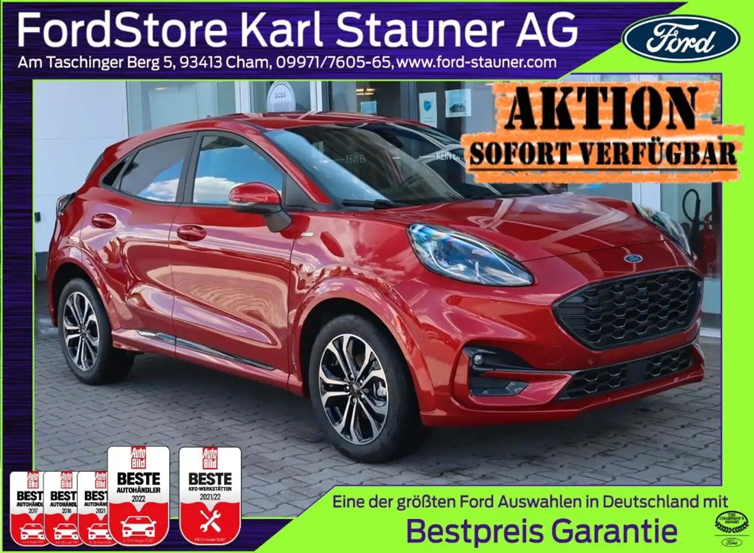 Ford Puma ST-Line 1.0 EcoB. Fahrerassistenz-Paket Roşu - 1