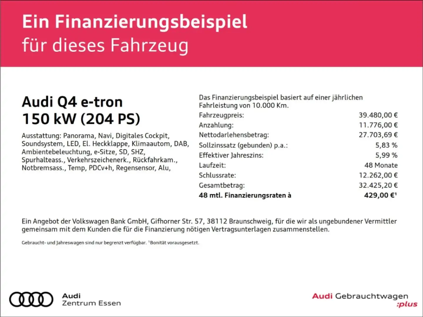 Audi Q4 e-tron 40 Edition One MATRIX LED NAV PLUS   SHZ   RÜFA Grau - 2