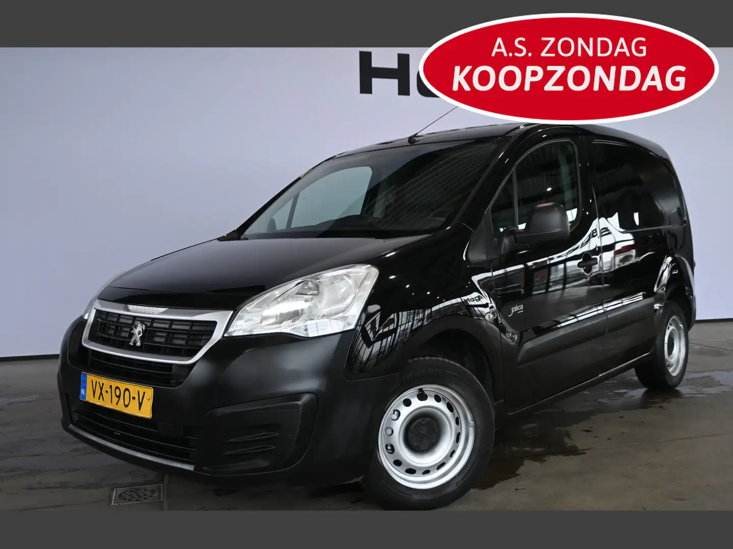 Peugeot Partner 120 1.6 HDi 75 L1 XR Airco Elektrisch Pakket Rijkl Zwart - 1