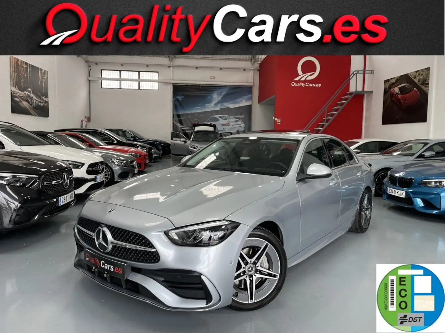 Mercedes-Benz C 220 220d 9G-Tronic Grijs - 1