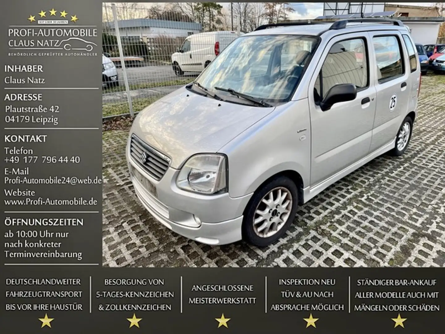 Suzuki Wagon R+ R+ 1,3*Klima*ALU*Servo*ZV*Sportpaket* Argent - 1
