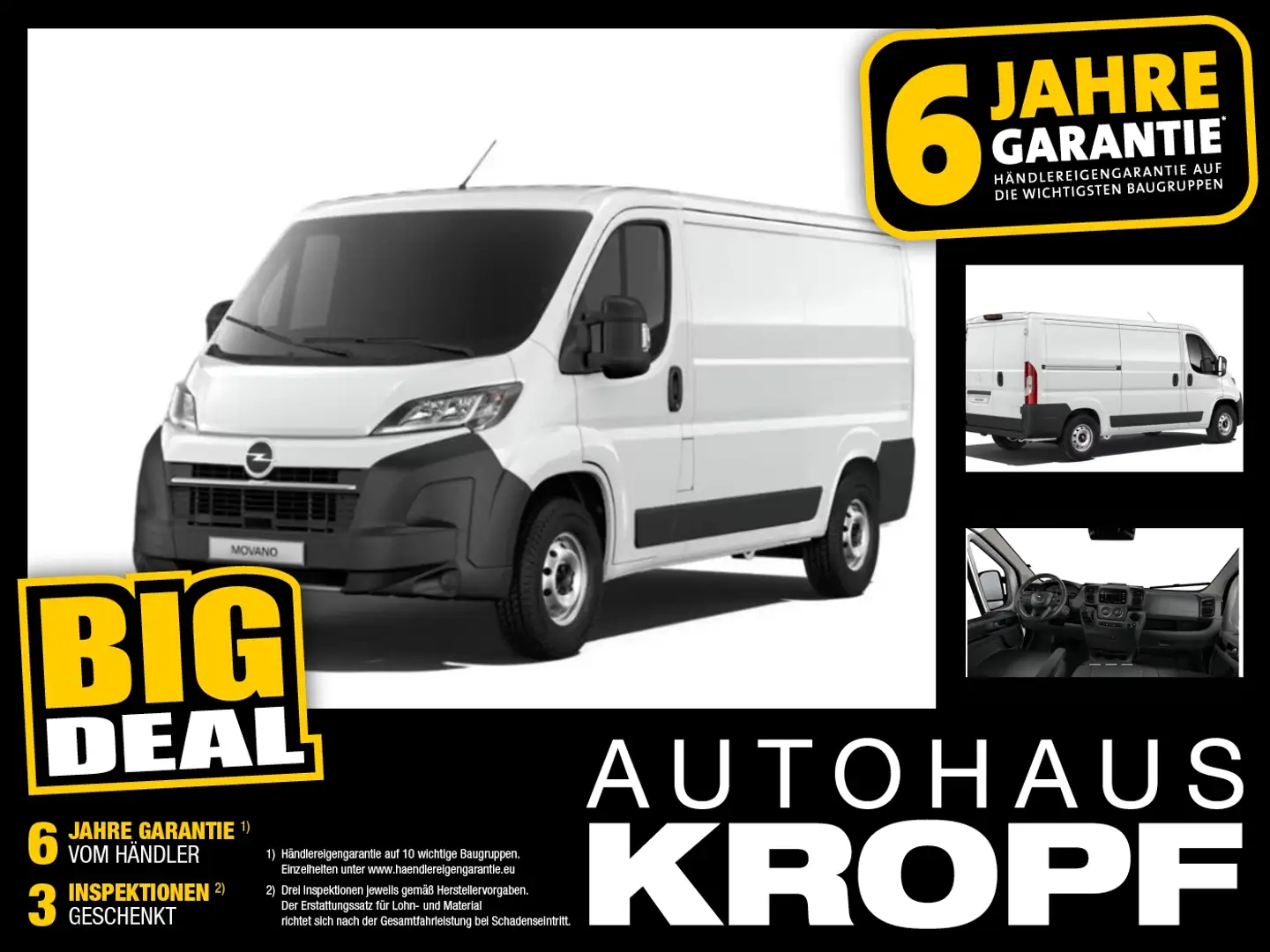 Opel Movano Kasten 2.2 Blue-HDI 3.5t RückfahrK,Parkp. Wit - 1