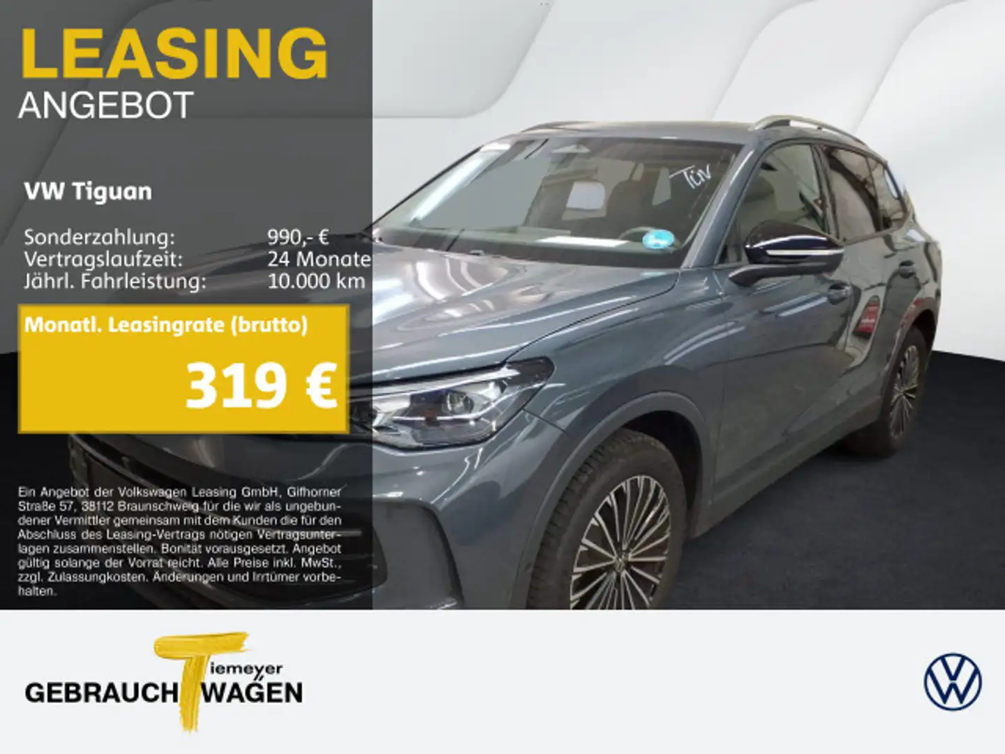 Volkswagen Tiguan 1.5 eTSI DSG GOAL KAMERA AHK MATRIX eKLAP Grau - 1