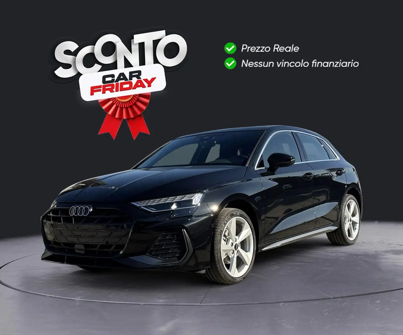 Audi A3 Sportback 35 2.0 TDI S line Edition S Tronic Schwarz - 1