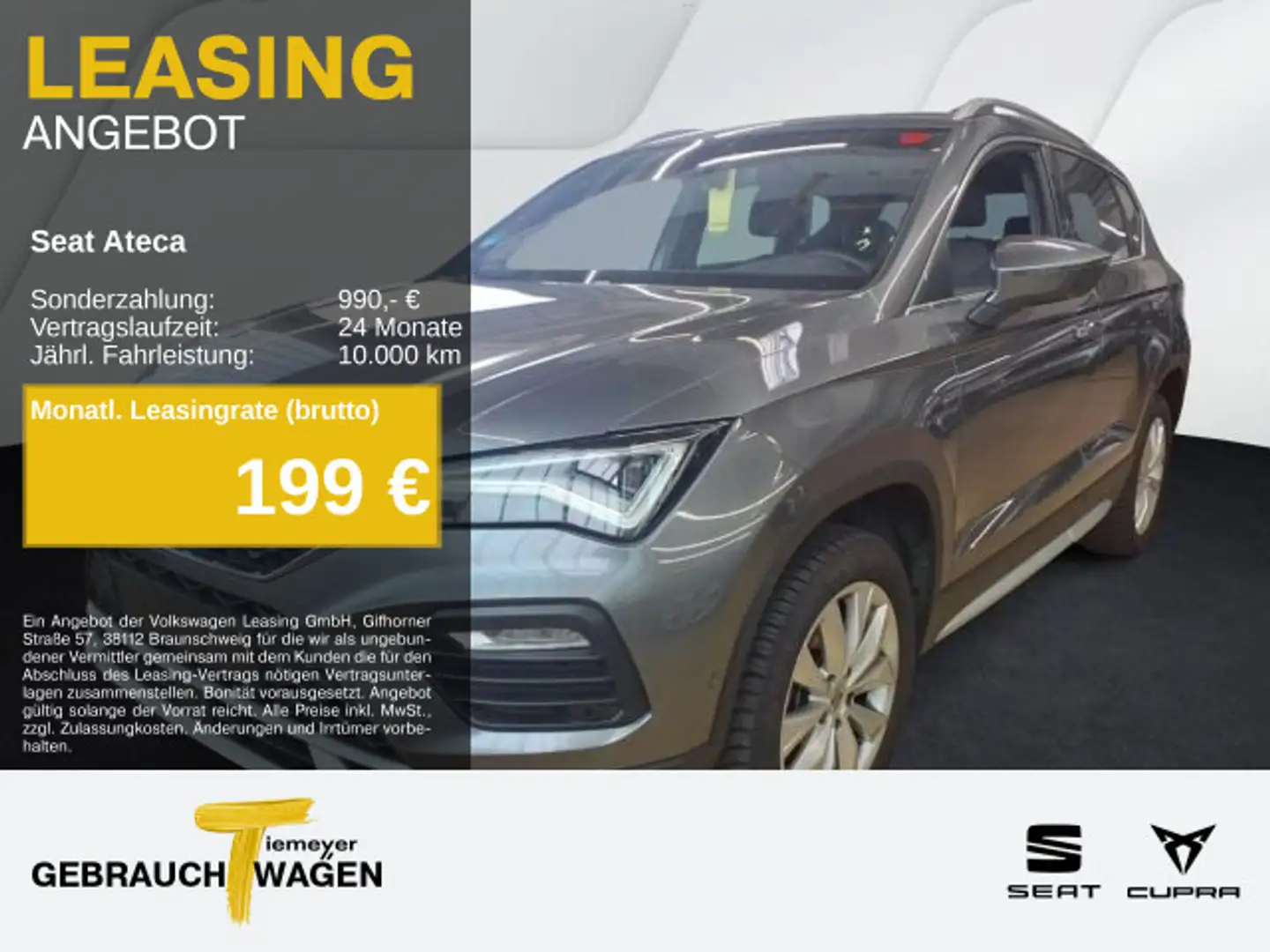 SEAT Ateca 1.5 TSI DSG XPERIENCE SIDE-ASSIST PARKLENK Grau - 1