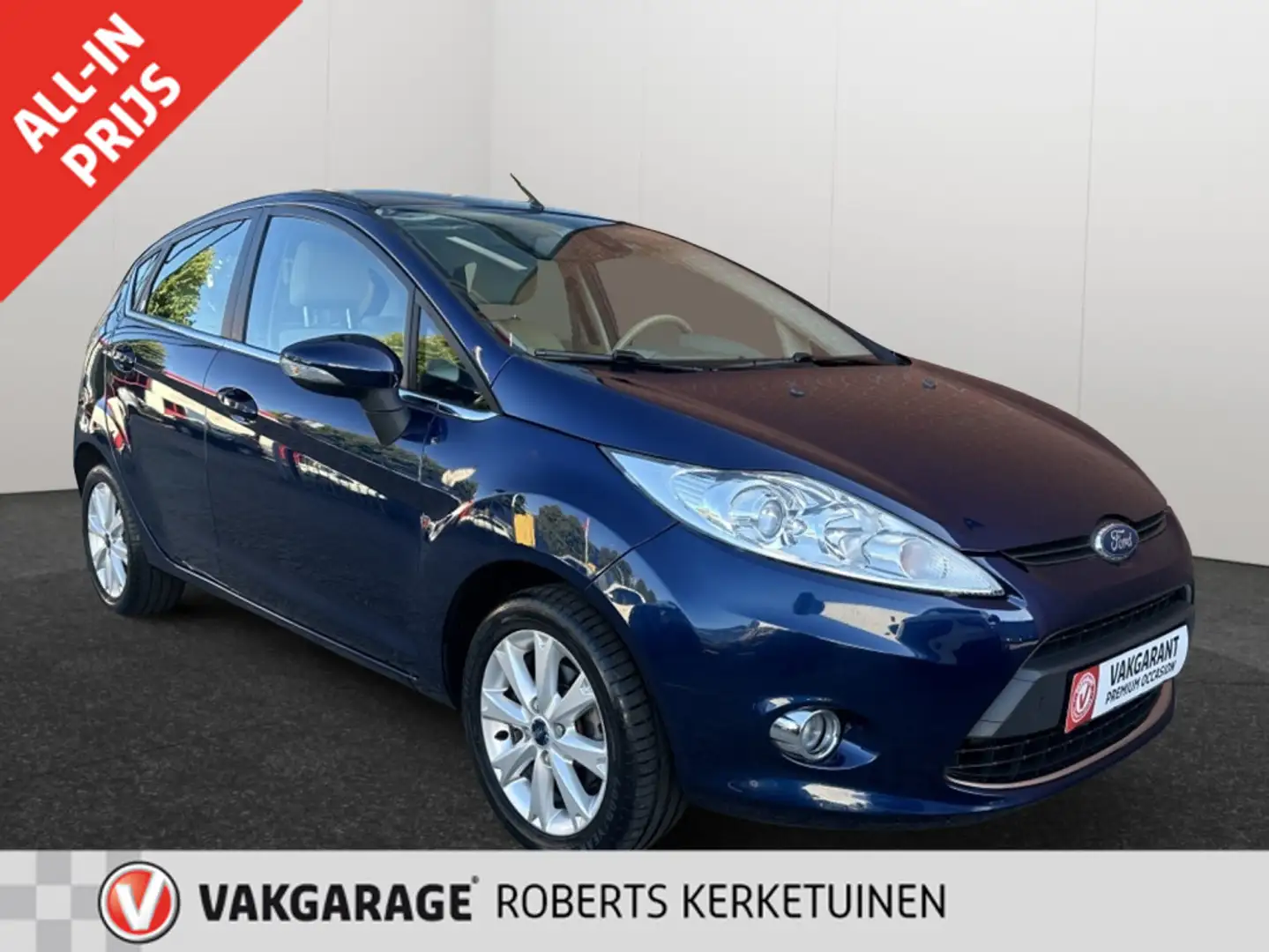 Ford Fiesta 1.25 Ghia 82Pk 1e eigenaar slechts 37.718 Forddeal Blauw - 1