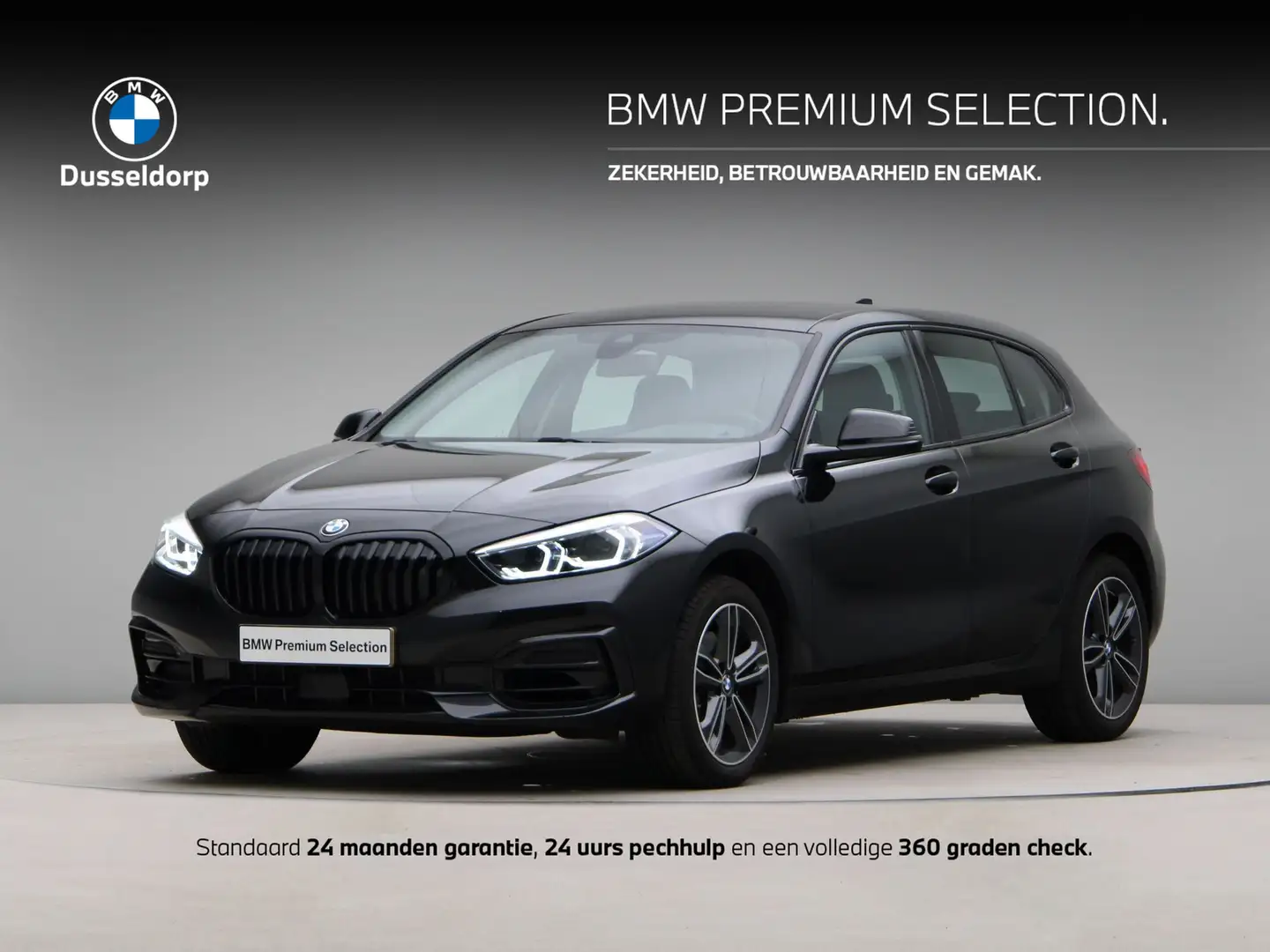 BMW 116 1 Serie 116i Sportline Aut. Zwart - 1