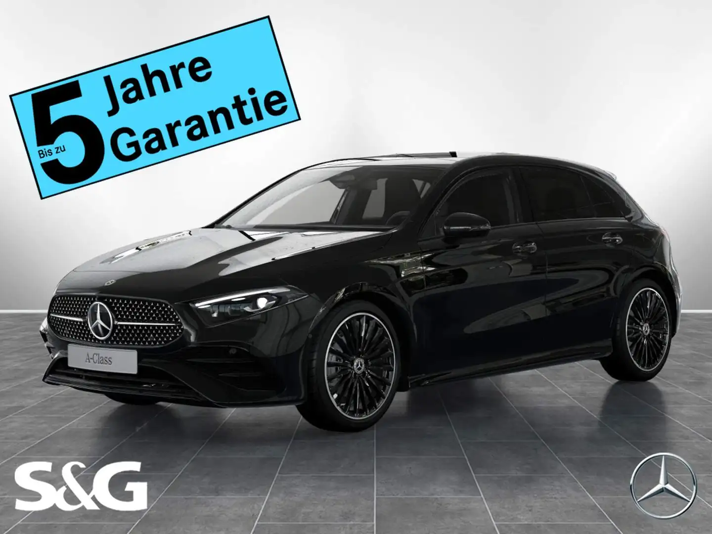 Mercedes-Benz A 200 d AMG MBUX+RüKam+Pano+M-LED+Night+Totwink Schwarz - 1