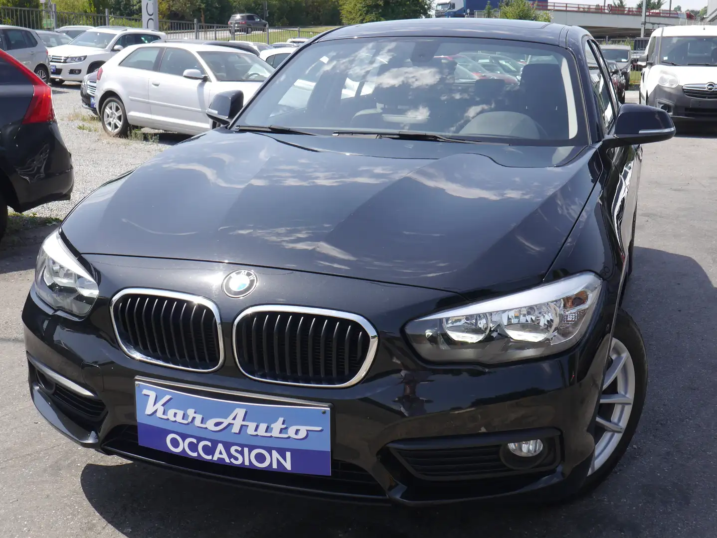 BMW 118 118iAUT*GPS*TOIT OUVRANT ELEC*PRETE IMMATRICULER* Noir - 1
