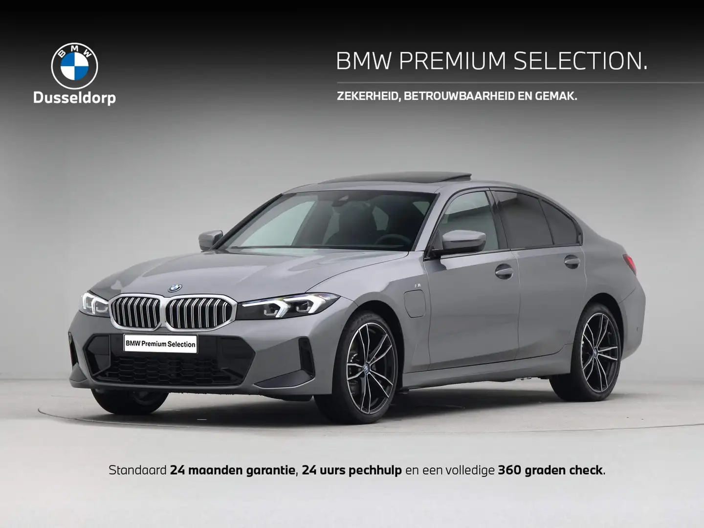 BMW 320 3 Serie Sedan 320e M Sport Grijs - 1