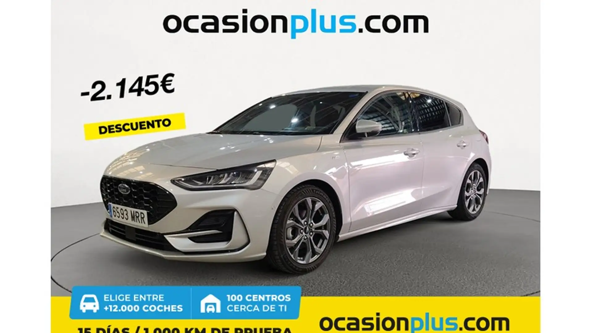 Ford Focus 1.0 Ecoboost MHEV ST-Line 155 Aut. Plateado - 1