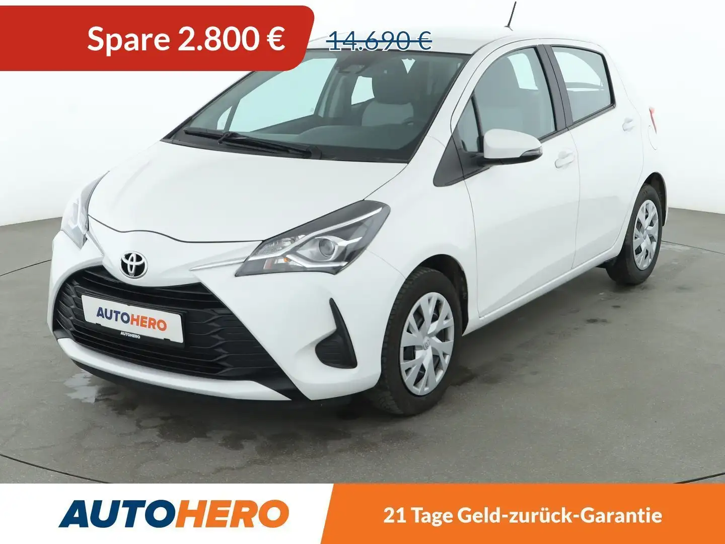 Toyota Yaris 1.5 Dual VVT-iE Comfort*CAM*SPUR*KLIMA*WENIG-KM* Weiß - 1