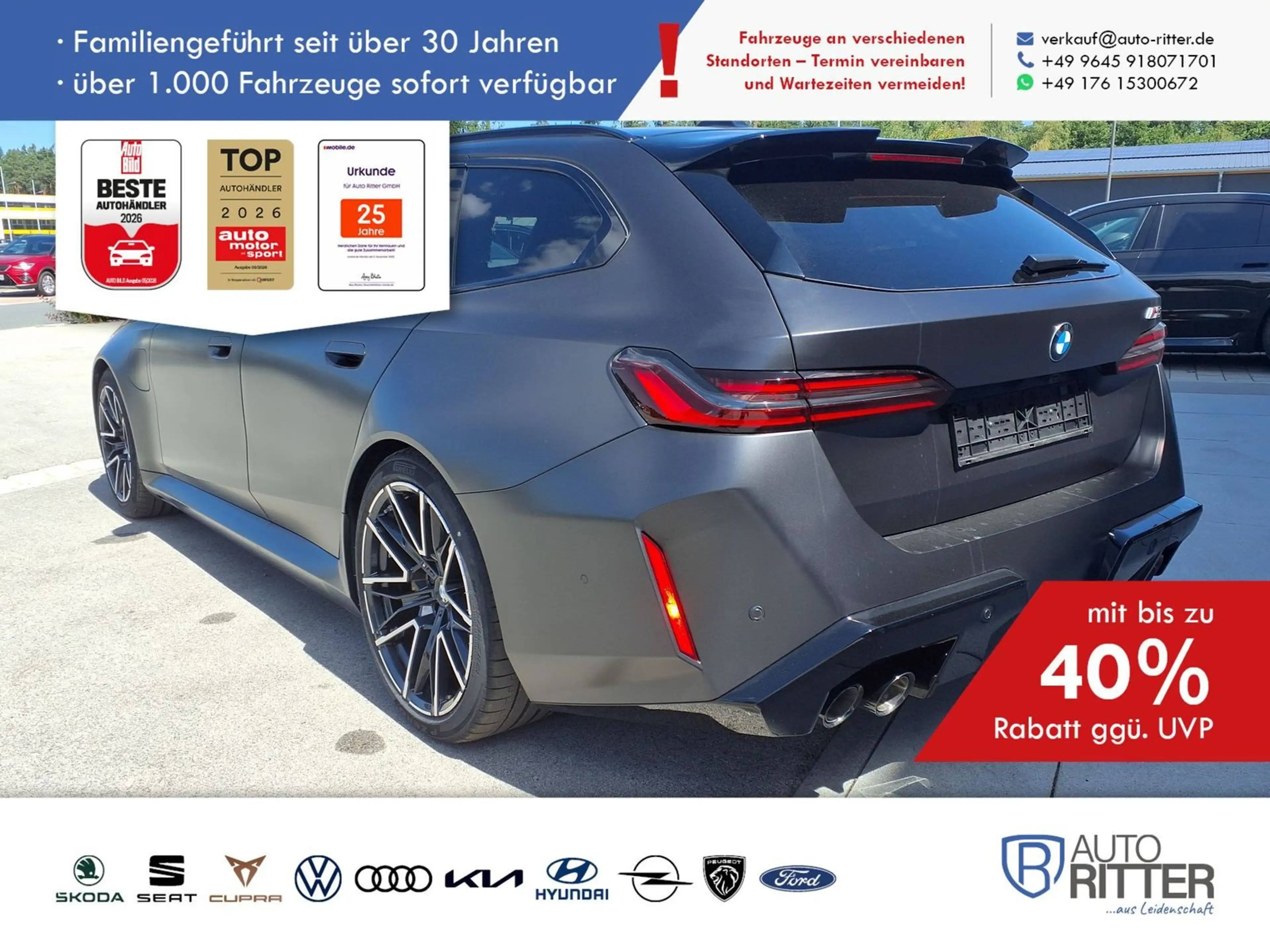 BMW M5 Touring ACC|HuD|AHK|RFK|PANO|LED|Navi|360°... — photo 2