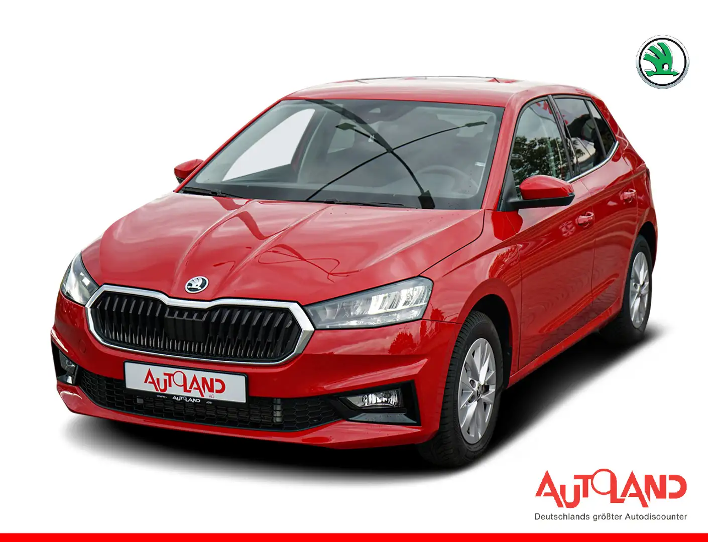 Skoda Fabia 1.0 TSI DSG LED PDC Sitzheizung Spurhalte Rot - 1