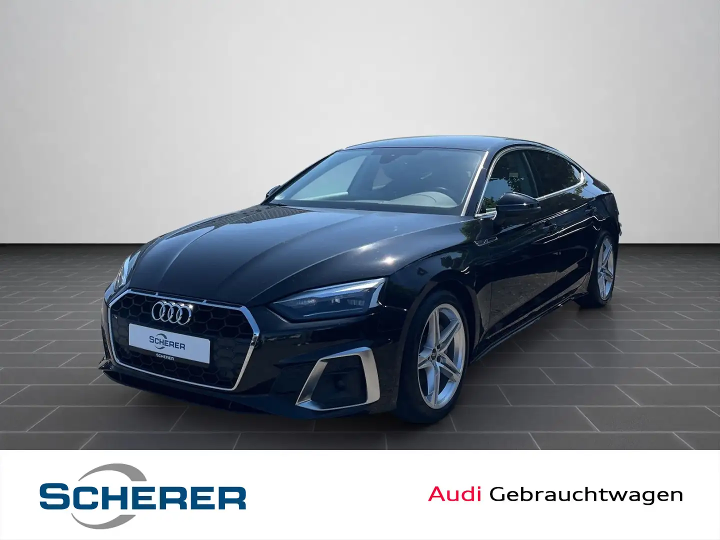 Audi A5 40 TDI S line Navi, RFK, PDC Schwarz - 1