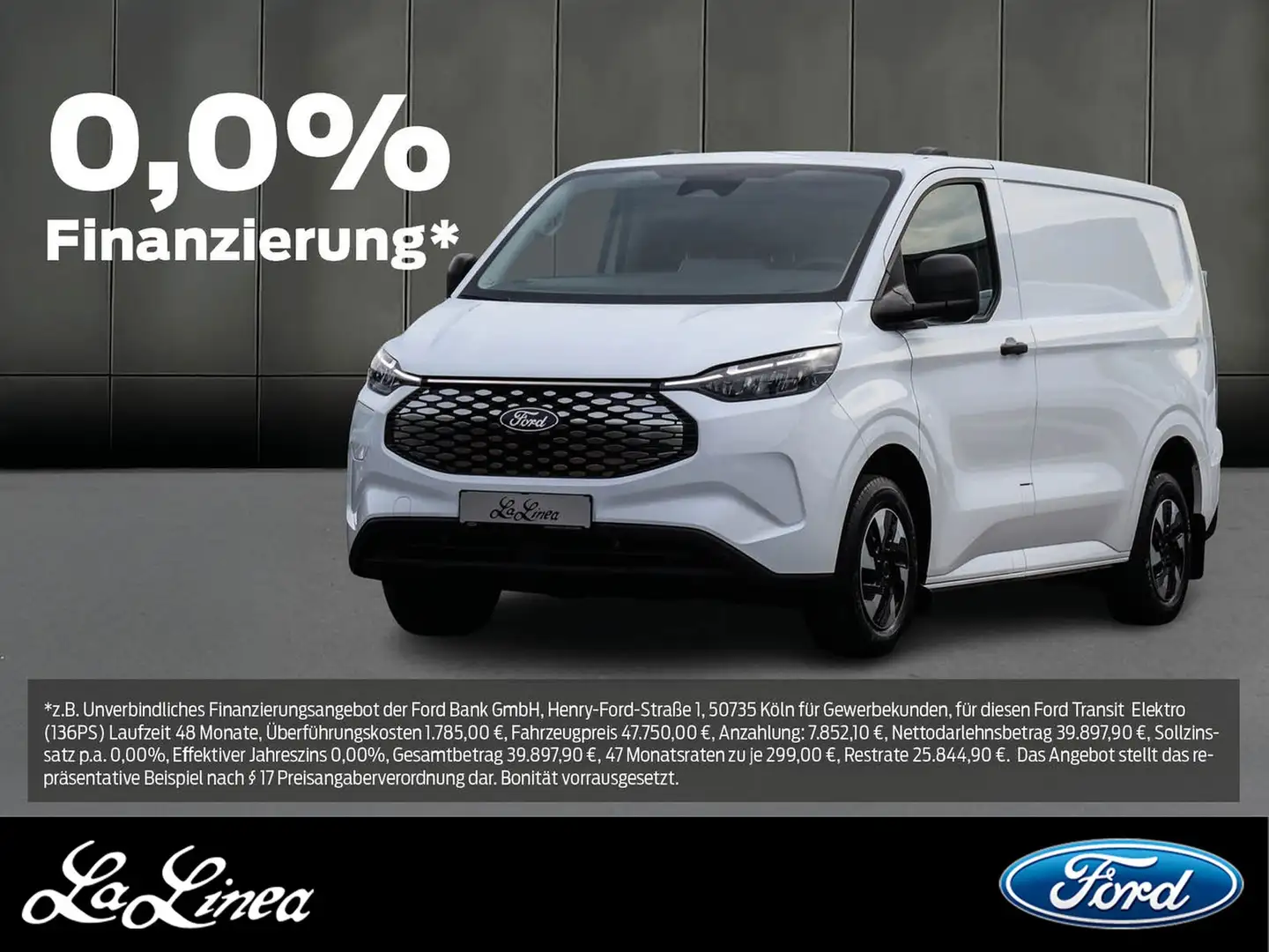 Ford Transit Custom Weiß - 1