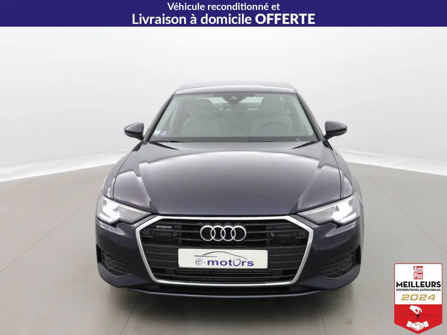 Audi A6 50 TFSIe 299 S tronic 7 Quattro +Cuir Bleu - 2