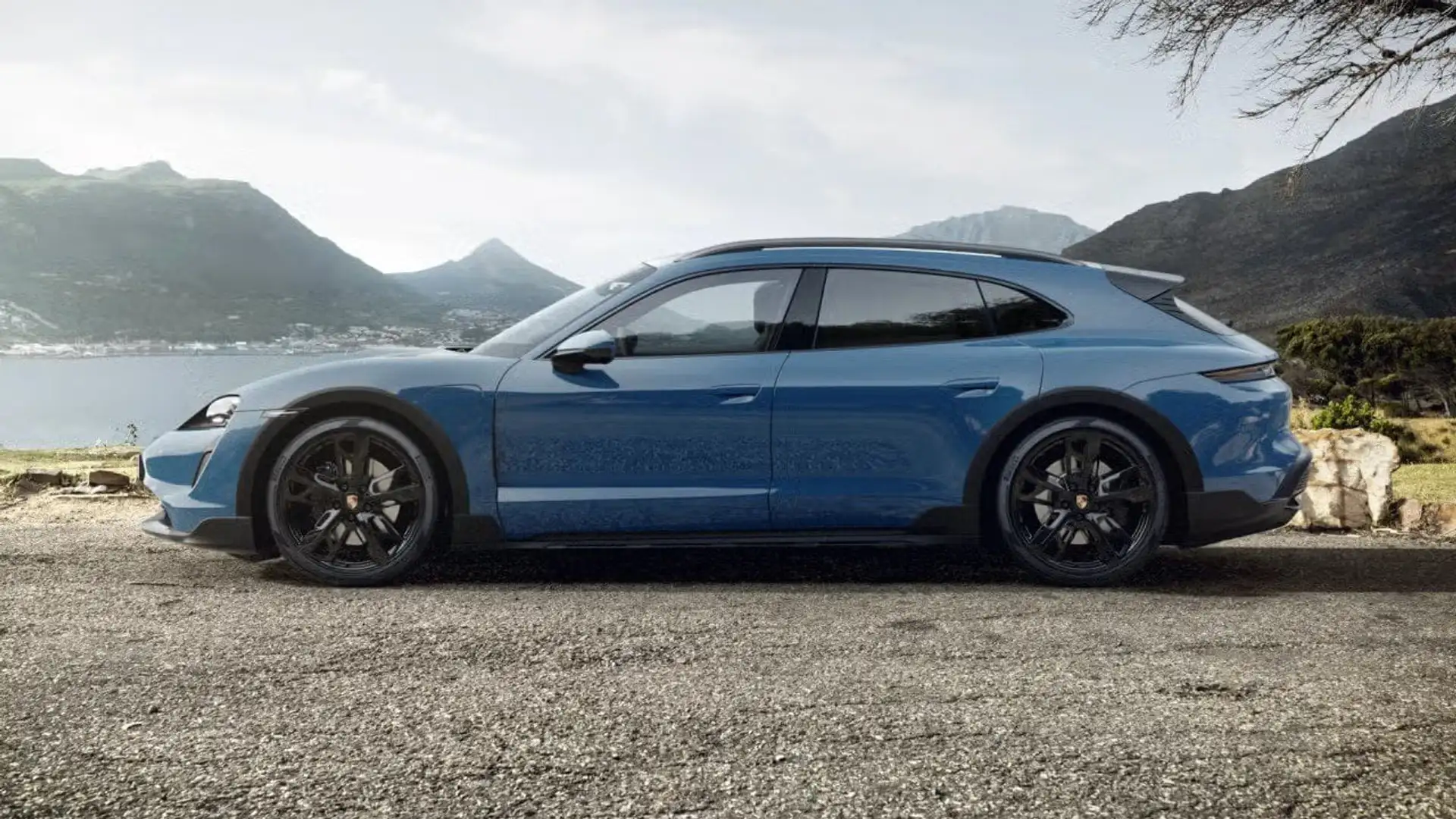 Porsche Taycan 4 Cross Turismo Bleu - 2