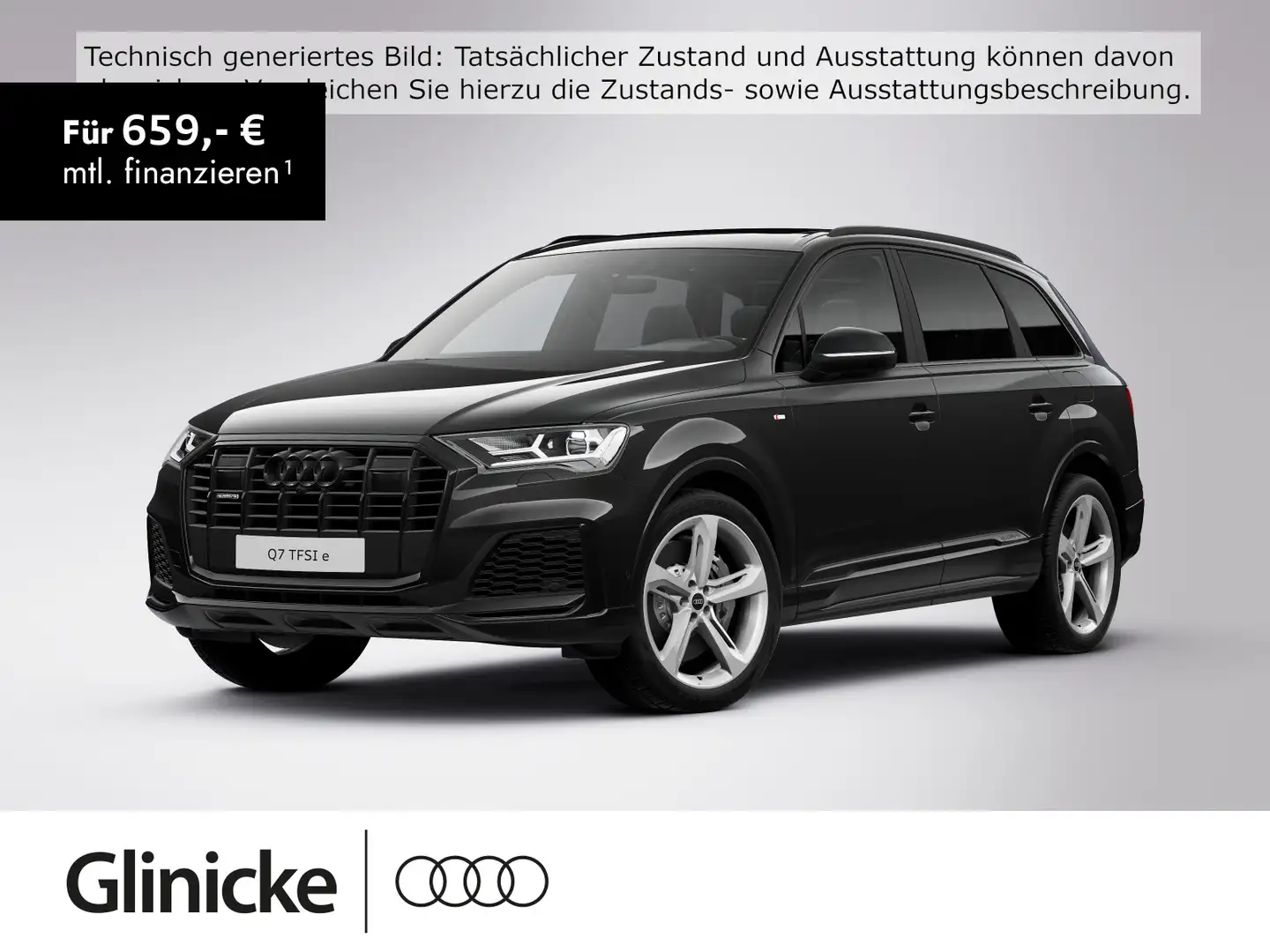 Audi Q7 55 TFSI e quattro tiptronic S line Panoramada Schwarz - 1