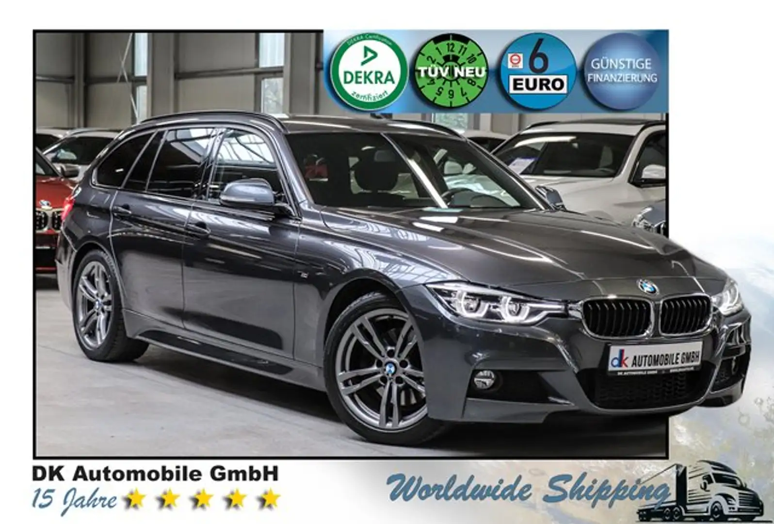 BMW 330 d Touring Sport-Aut ///M SPORT/DACHRELING/LED Grau - 1