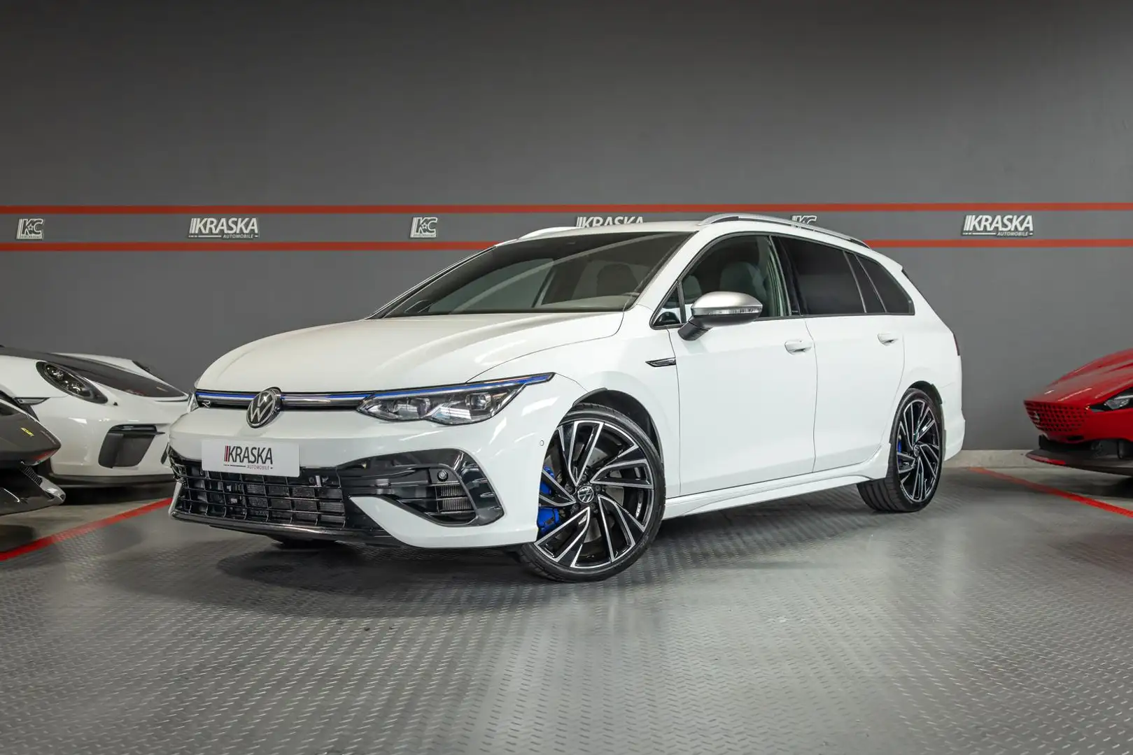 Volkswagen Golf Variant Golf 2.0 TSI R 4M IQ. AHK RFK H&K VIRTUAL DCC Weiß - 1