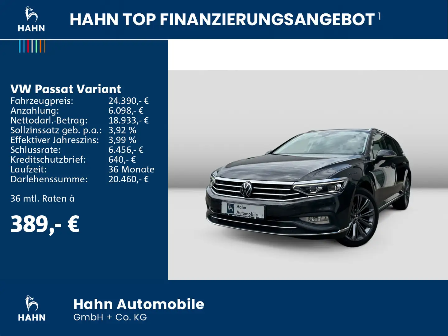 Volkswagen Passat Variant Elegance 2.0TDI AHK DSG NAVI MATR Grigio - 2