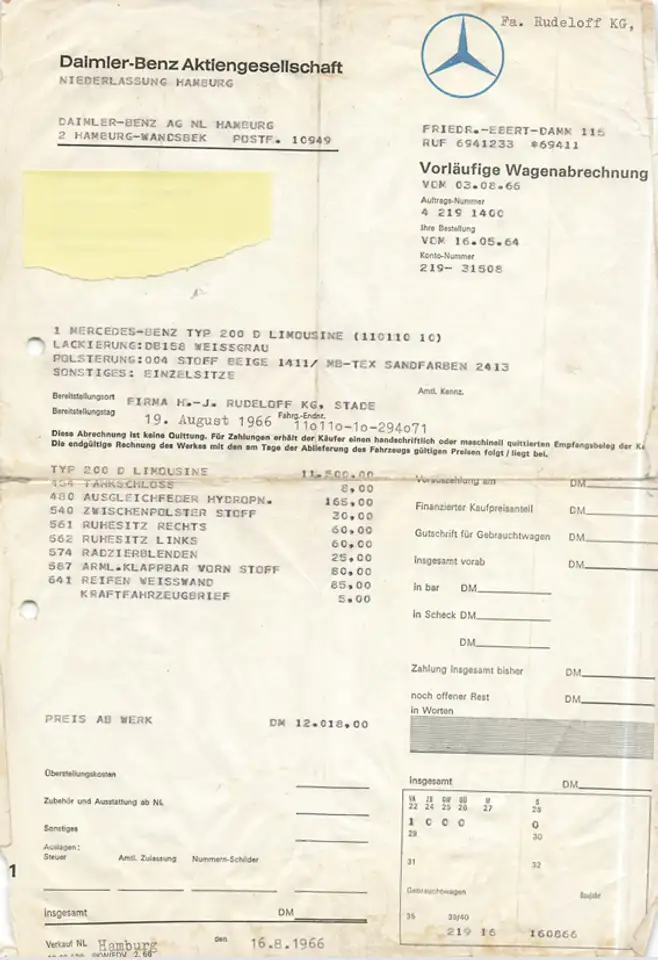 Mercedes-Benz 200D Heckflosse Traum Zustand, foto 2