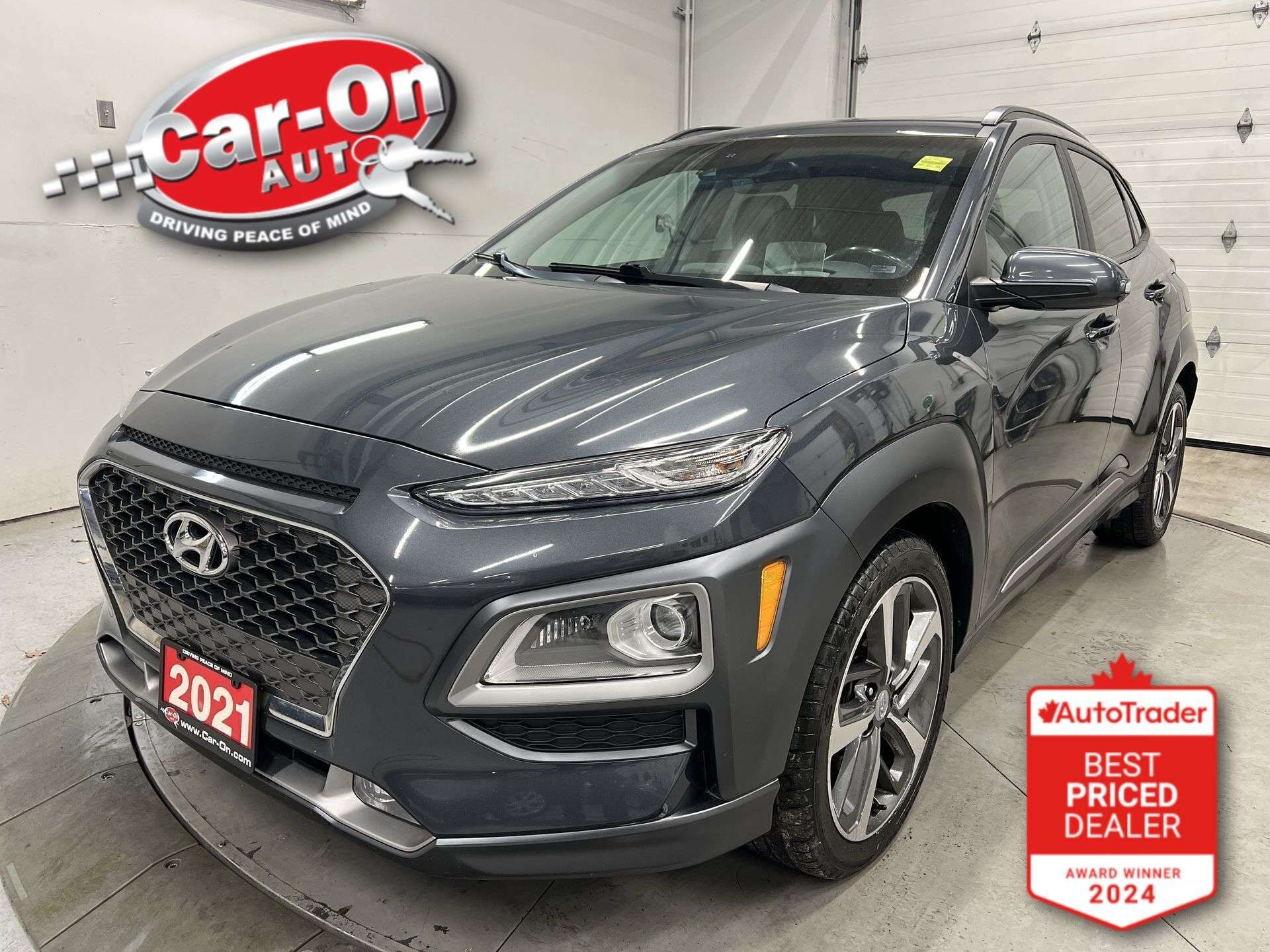 Gray 2021 Hyundai Kona Ultimate AWD SUV / Crossover All-Wheel Drive Automatic