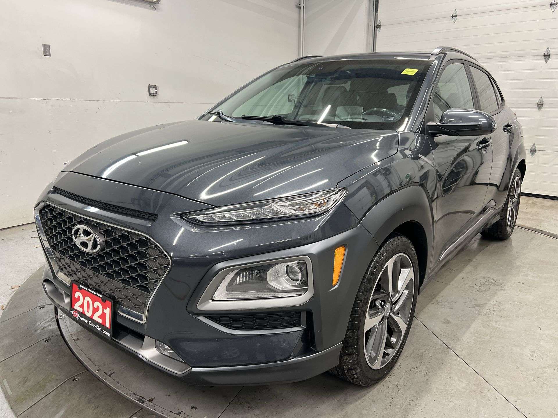 Gray 2021 Hyundai Kona SUV / Crossover All-Wheel Drive Automatic