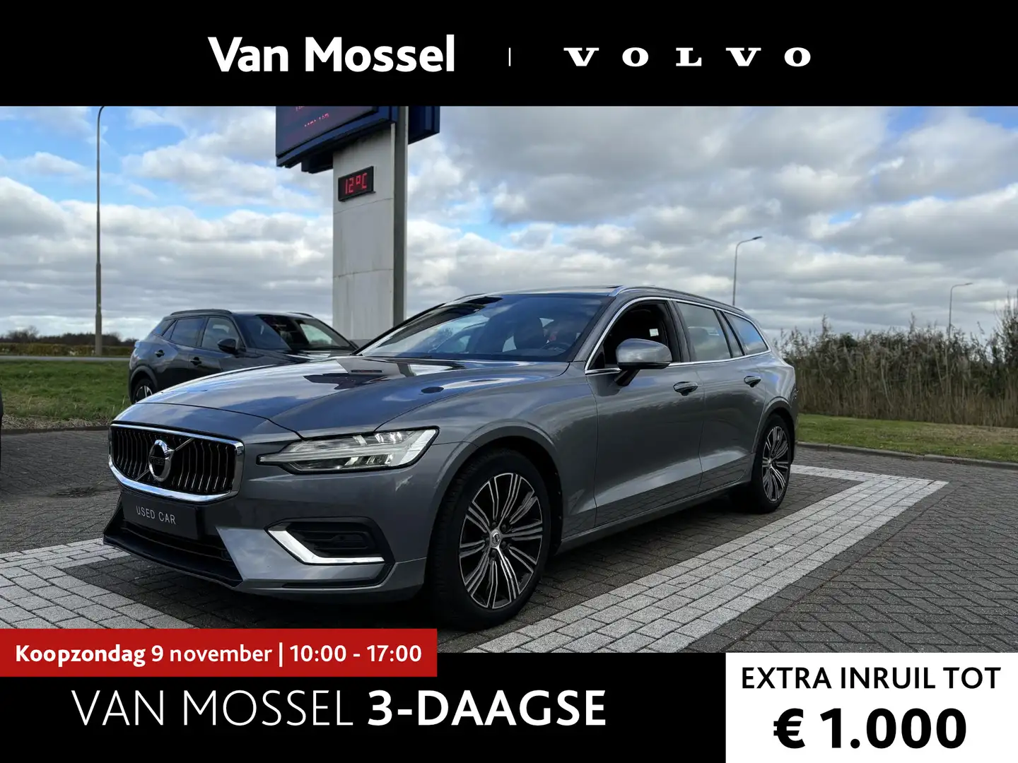 Volvo V60 2.0 T5 Inscription | Schuif-/kanteldak | Leder | H Grijs - 1