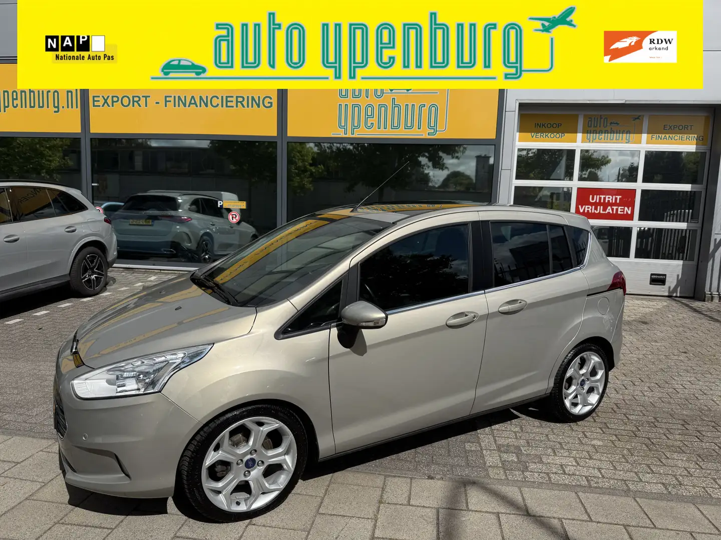 Ford B-Max 1.0 EcoBoost Titanium * 110.839 Km * Panoramadak * Grijs - 1