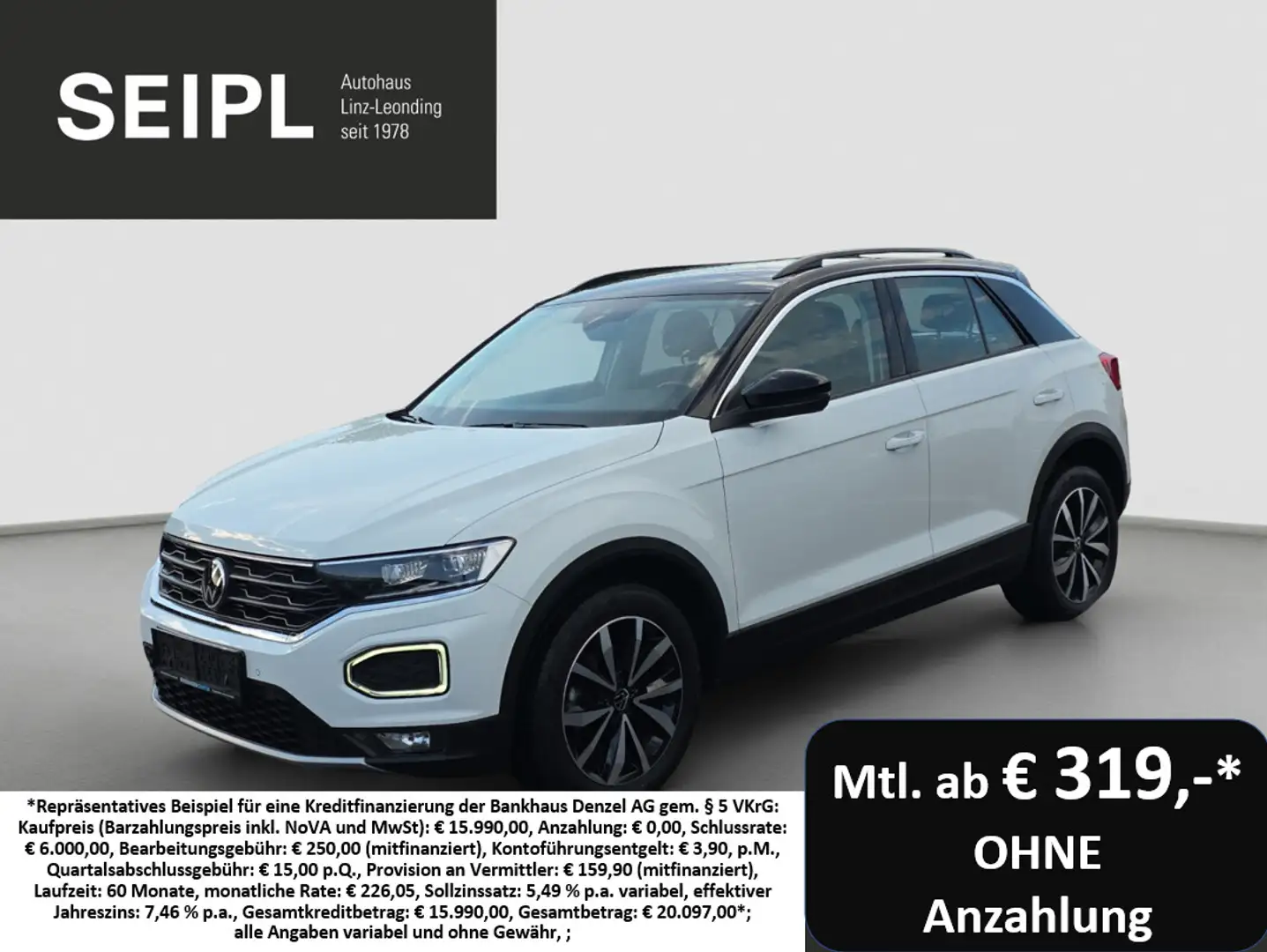 Volkswagen T-Roc 1,0 TSI Design Weiß - 1