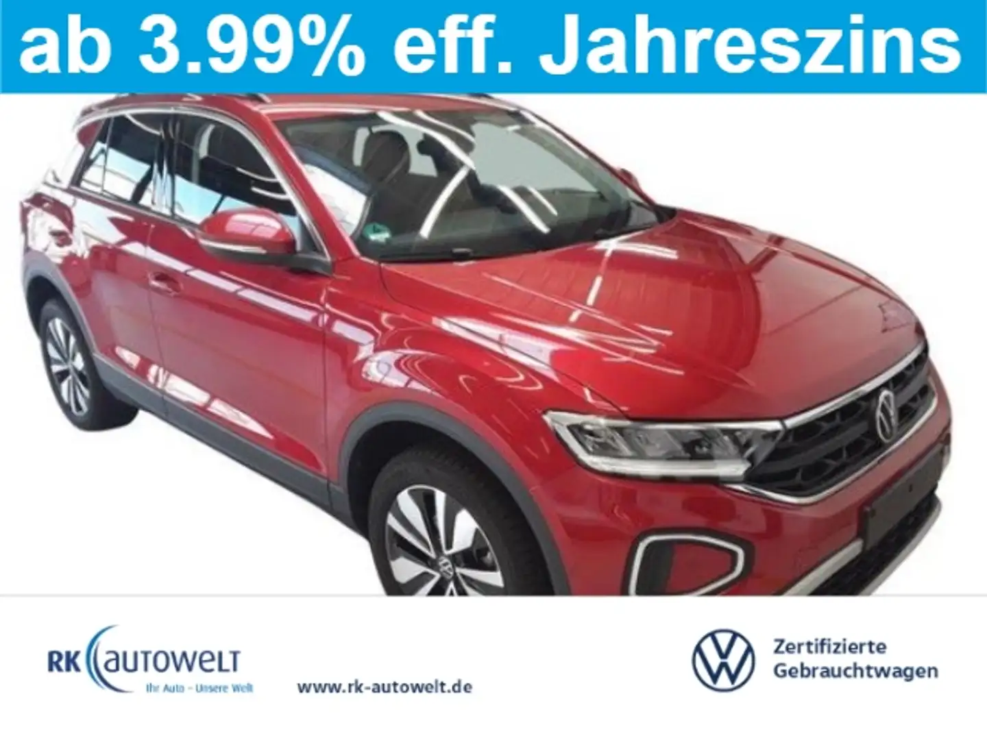 Volkswagen T-Roc 1.5 TSI MOVE Navi LED Apple CarPlay Android Auto M Rot - 1