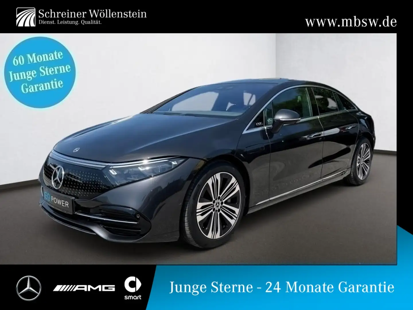 Mercedes-Benz EQS 450+ Pano*AIR*FAP*Burm*HAL*Sitzklima*360*KGo Gris - 1