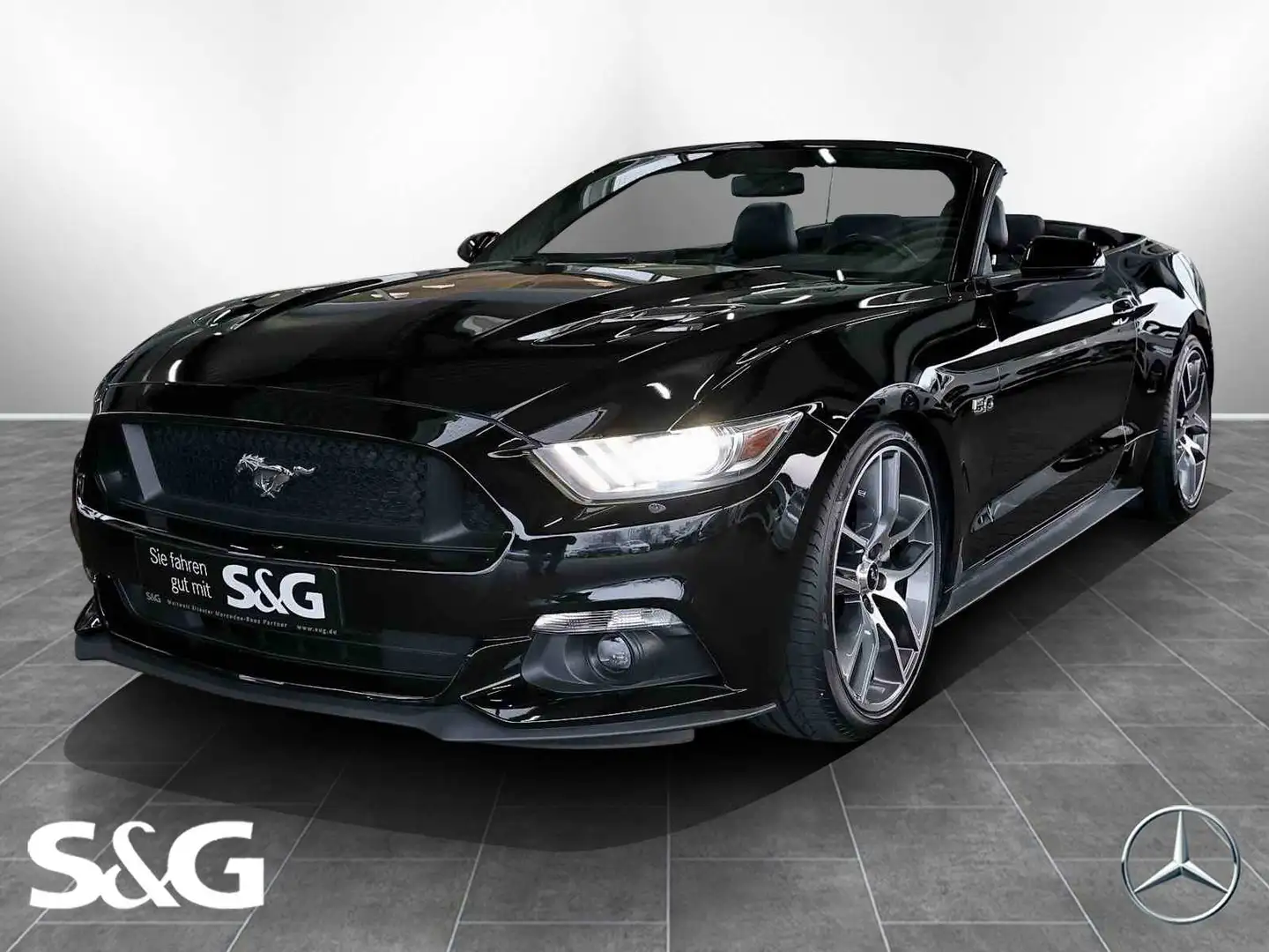Ford Mustang GT Convertible 5.0 KAMERA+NAVIGATION+20" Fekete - 1