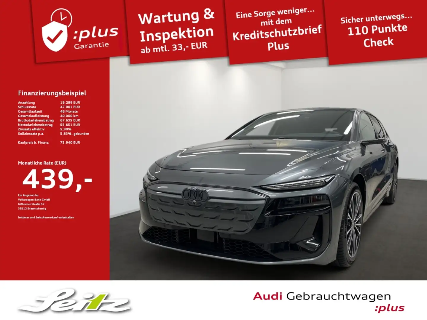 Audi A6 Avant e-tron performance *HEAD-UP*B&O*KAMERA* Grau - 1