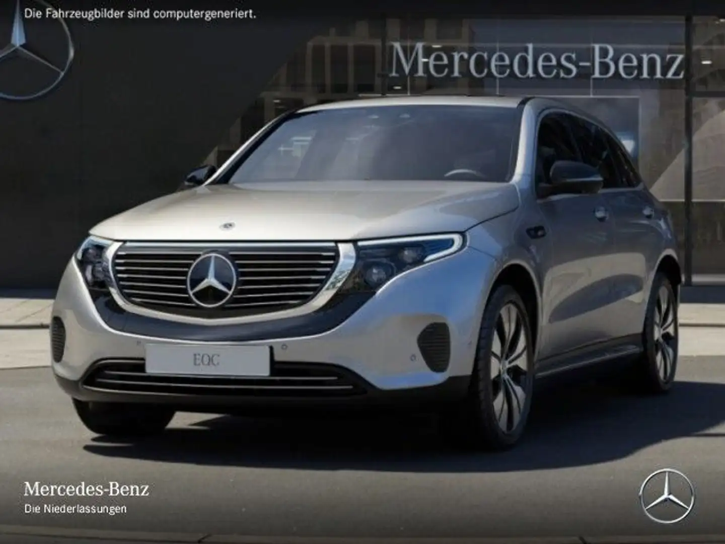 Mercedes-Benz EQC 400 4M 360+MULTIBEAM+KEYLESS Silber - 2