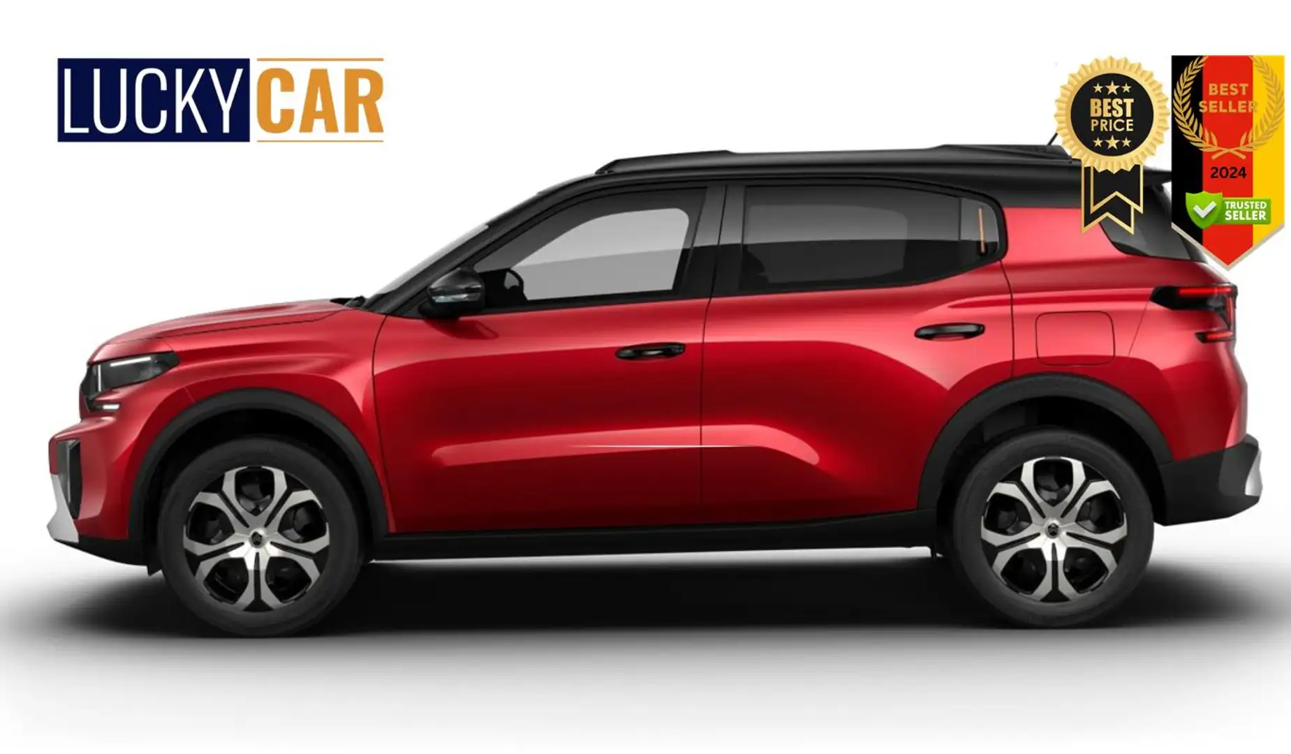 Citroen C3 Aircross Turbo 100 PLUS PDC Kam PrivG Temp BT 74 kW (101... Rot - 2