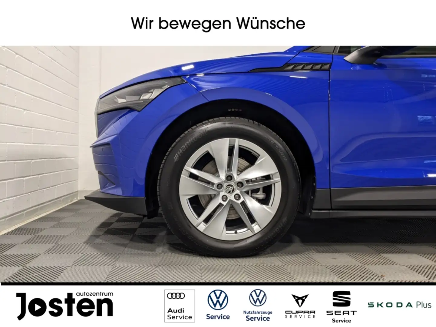 Skoda Enyaq 50 Loft LED Navi DAB CarPlay PDCv+h KAM Blau - 2