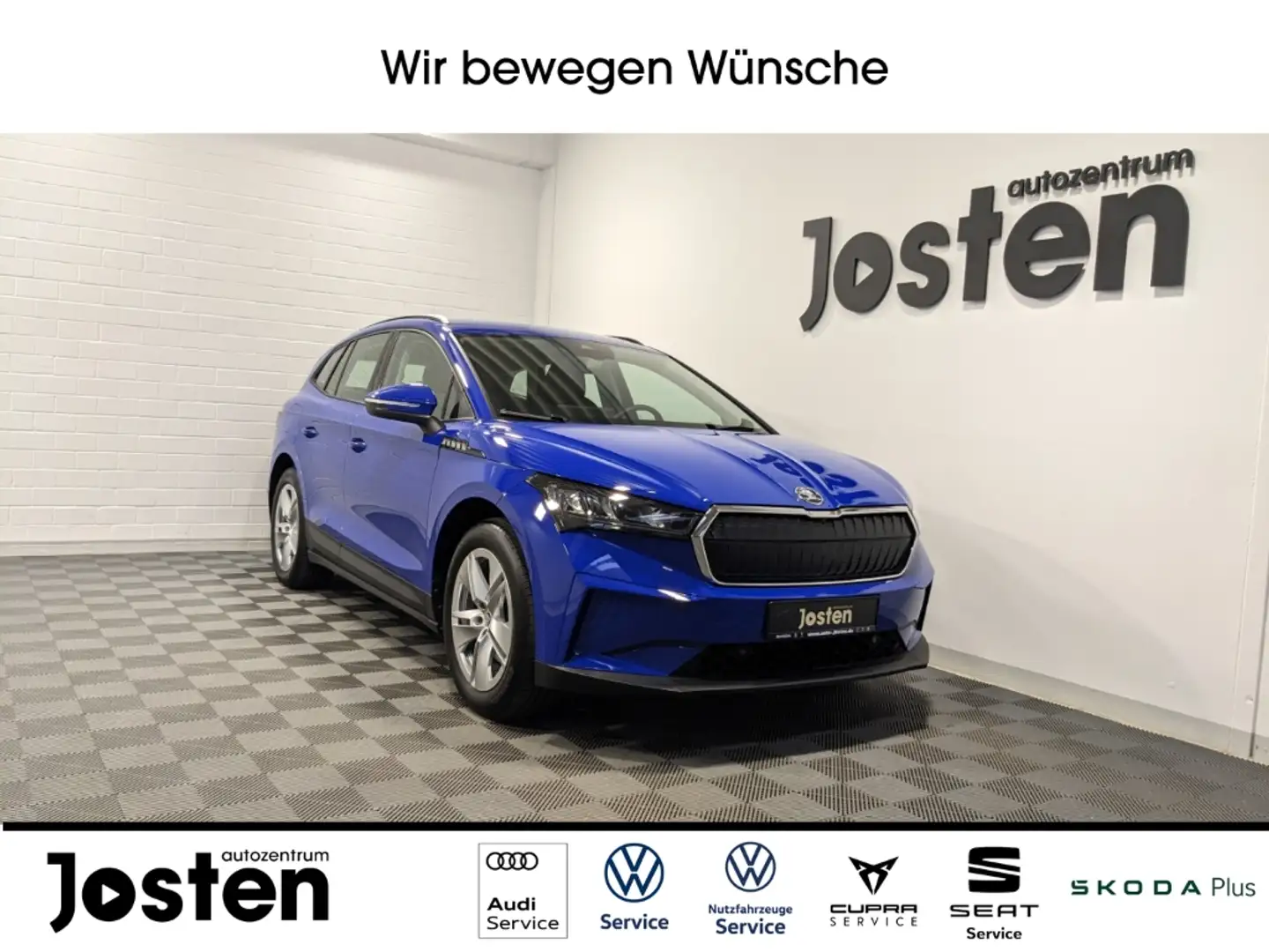 Skoda Enyaq 50 Loft LED Navi DAB CarPlay PDCv+h KAM Blau - 1