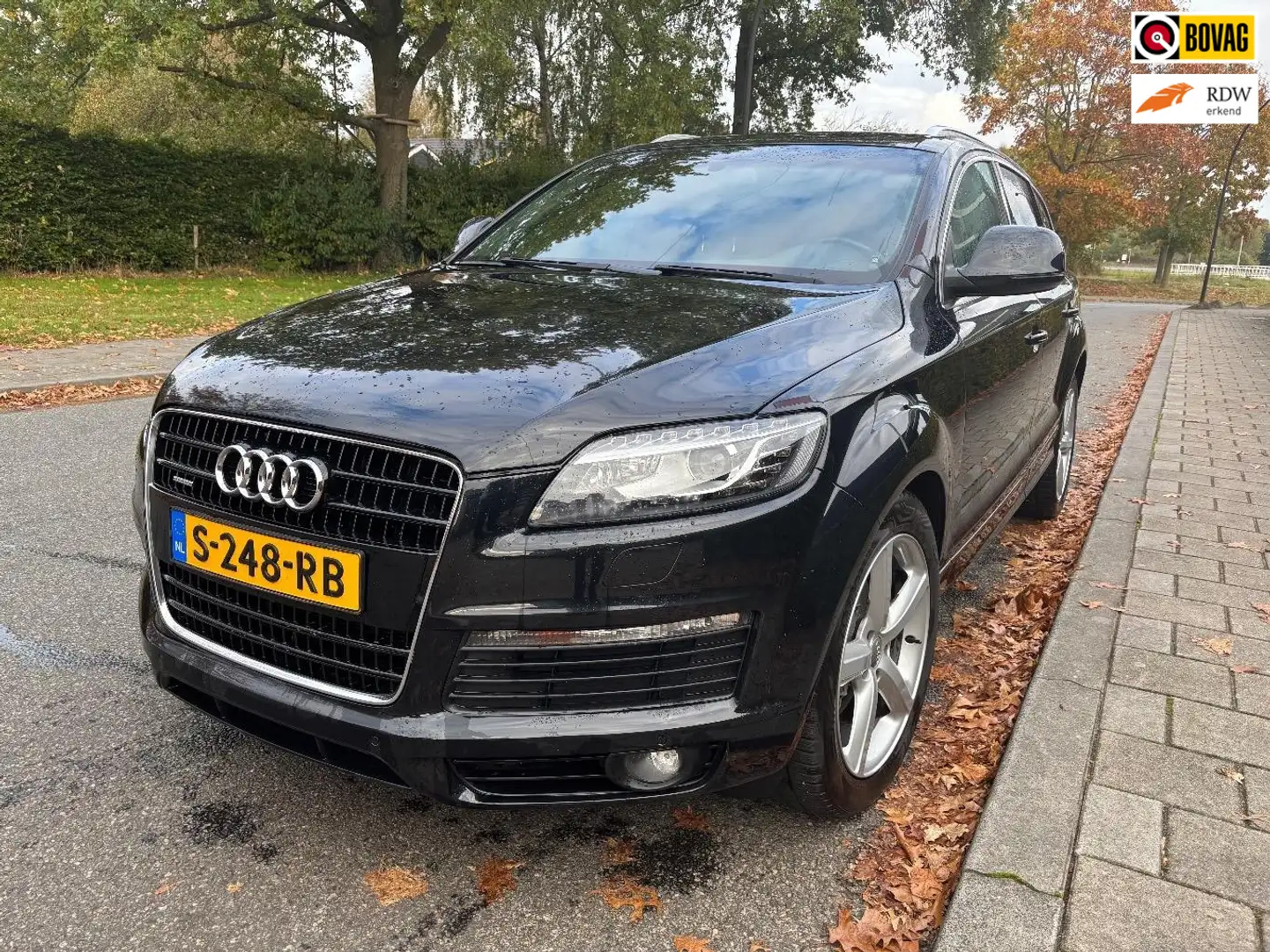 Audi Q7 4.2 FSI quattro 5+2 S-Line, Quattro, 7 `persoons Zwart - 1