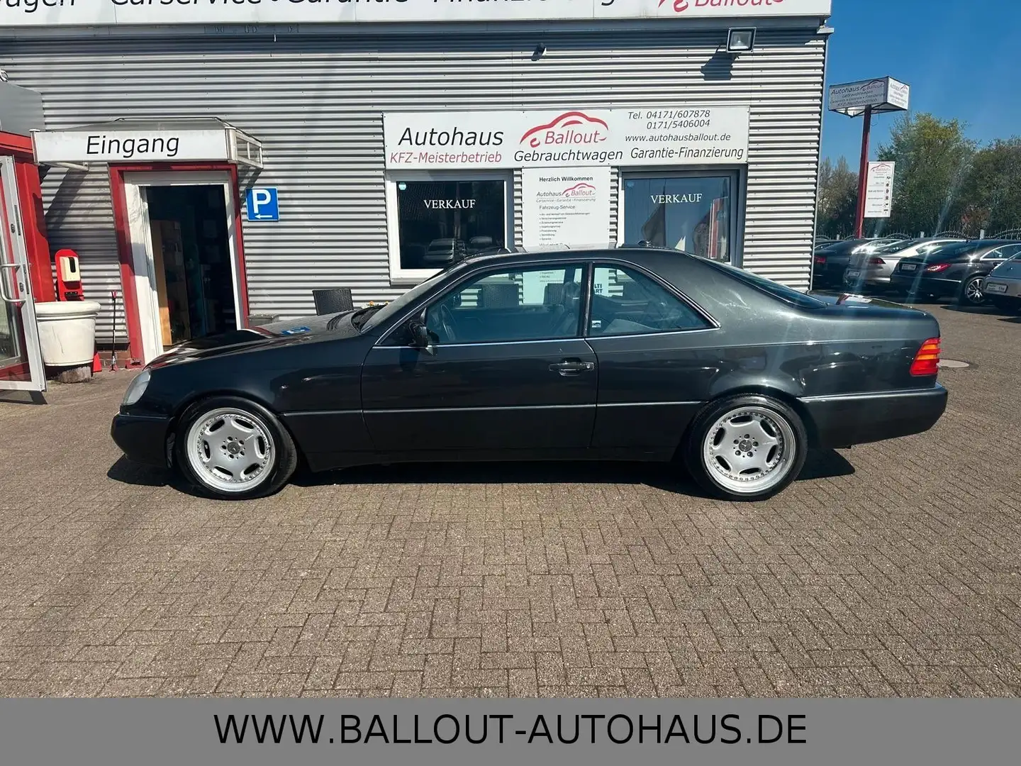 Mercedes-Benz 500 SEC*3.HAND*GSD*SOFT*VOLLLERDER*H-KENNZEICHEN Negru - 1
