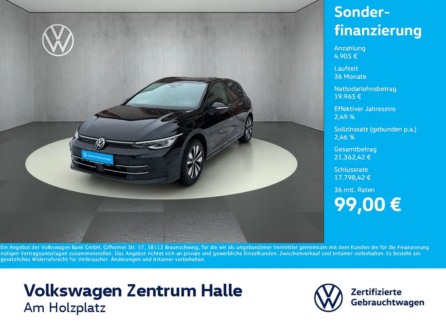 Volkswagen Golf VIII 1.5 TSI OPF Goal Schwarz - 1